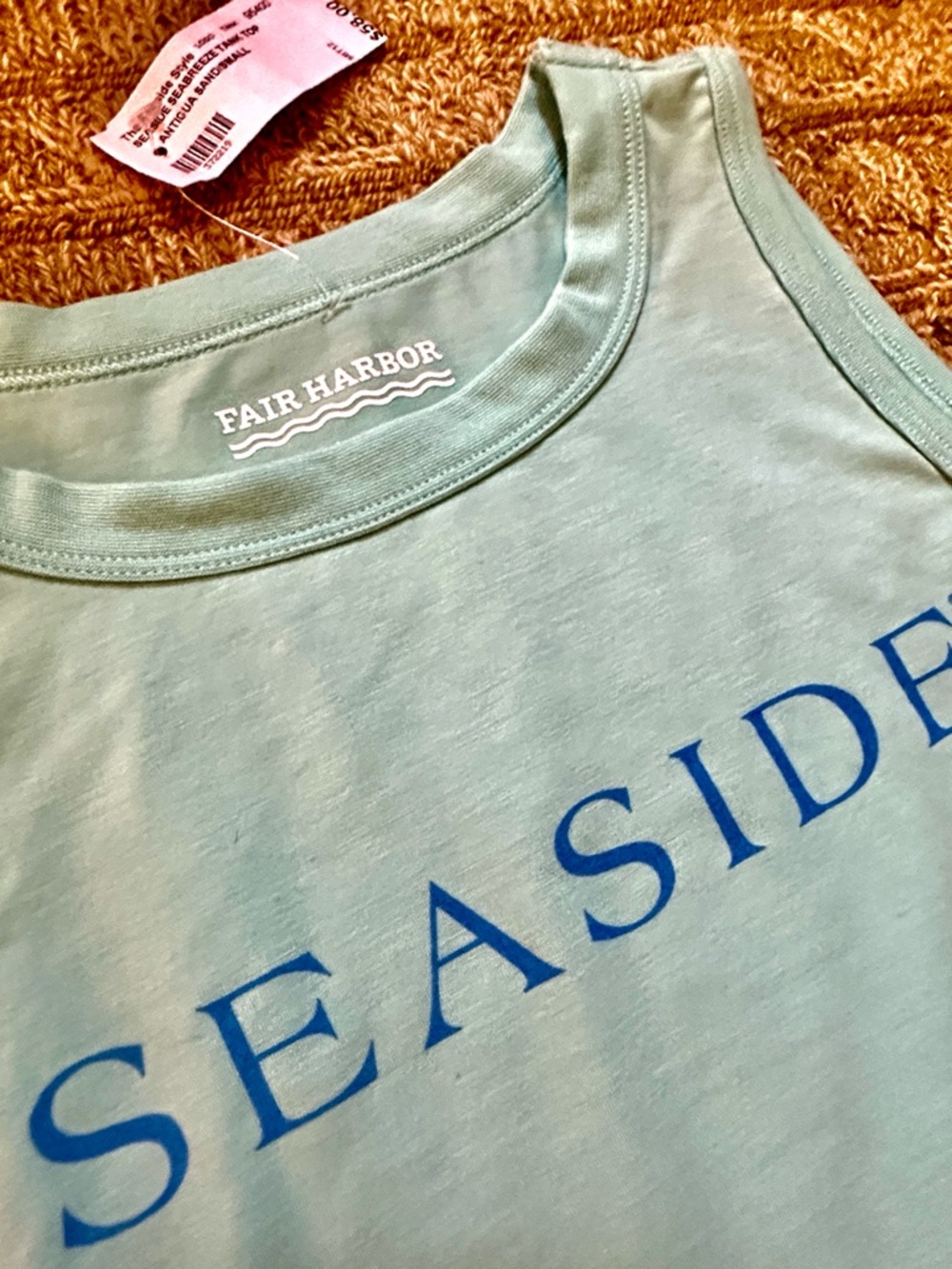 SEASIDE, FL Fair Harbor Sea Blue NEW T-shirt/tank